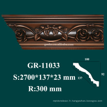 Produit de décoration d&#39;intérieur de maison Moulage de corniche décoratif PU pour plafond pop